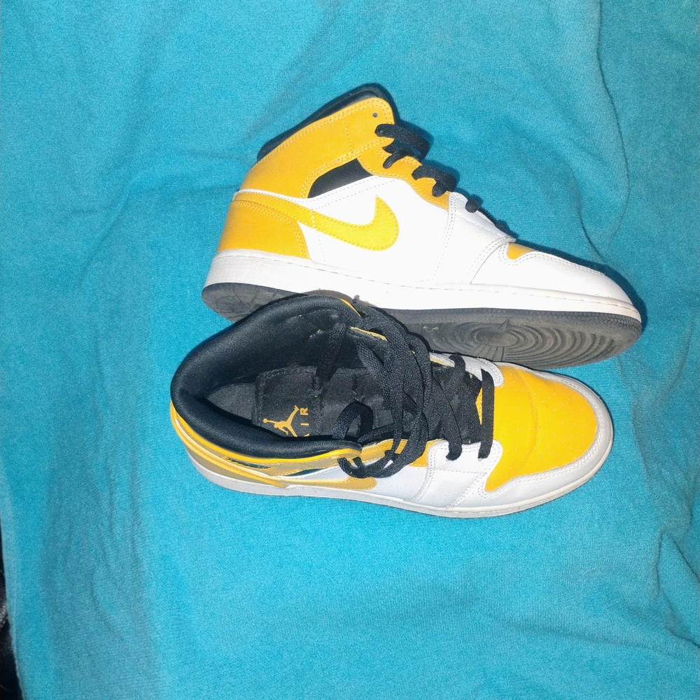 Kids Yellow and White Sneakers
